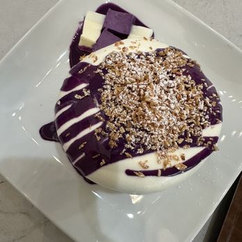 Nostimo Cafe & Tea - Ube soufflé - Coffee & Tea Near Me - Westminster, California Nostimo Cafe & Tea - Ube soufflé - Coffee & Tea Near Me - Westminster, California