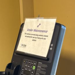 Stair machine that's been out of order for almost a month.