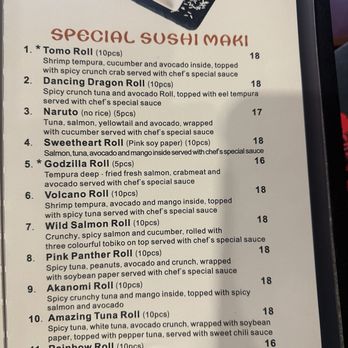 Akanomi - Menu - Sushi Bars Near Me - Altamont, New York