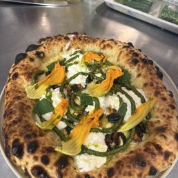 Squash Blossom Pizza