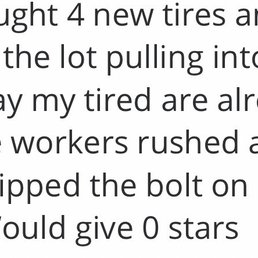 Examples of this Discount Tire doing this to others.