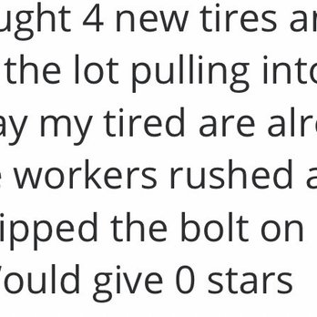 Discount Tire - Examples of this Discount Tire doing this to others. - Tires Near Me - Houston, Texas