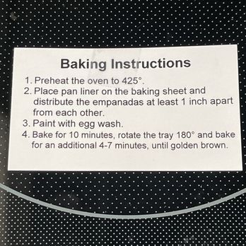 Pampas Cafe - Baking instructions - Coffee & Tea Near Me - Castro Valley, California Pampas Cafe - Baking instructions - Coffee & Tea Near Me - Castro Valley, California