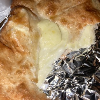 Bruno's Pizza - Inside cheese calzone - Pizza Near Me - Gibsonia, Pennsylvania