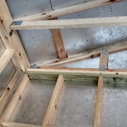 Tuff Shed Lakeland - Top chord notched 50% through 2 x 4 pic 02/2021