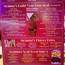 Momma’s Soul Fish & Chicken - Mesa menu