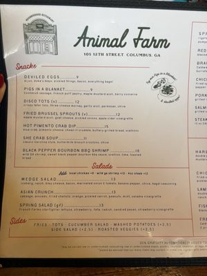 Menu photo 3 The Animal Farm Columbus, GA
