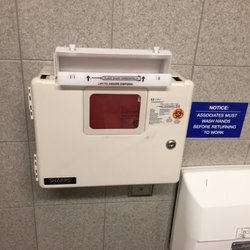Rite Aid - Wow really a sharps container in the bathroom. I know it's a pharmacy but come on.