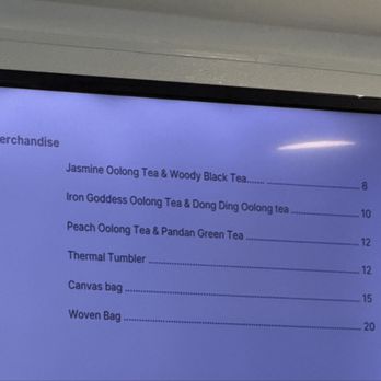 Arisan - merch menu - Coffee & Tea Near Me - Sunnyvale, California
