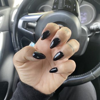 TJ Nails - Almond shape, work done from John. - Nail Salons Near Me - Whittier, California