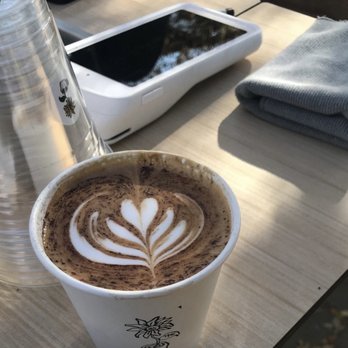 Yumi's Coffee - cappuccino with mocha powder - Coffee & Tea Near Me - Phoenix, Arizona