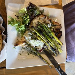 Olivera's Pizzeria & Restaurant - Monterey Chicken w/ Asparagus and extra mushrooms