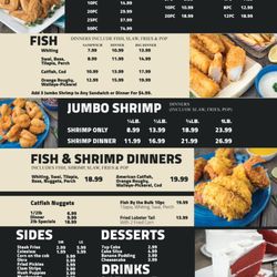 Detroit Shrimp & Fish - Menu