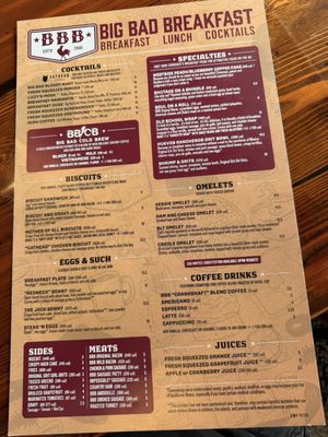 Menu photo 2 Big Bad Breakfast Conway, AR Menu photo 2 Big Bad Breakfast Conway, AR