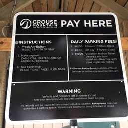 $6 parking for 3 hours at the base $6 parking for 3 hours at the base