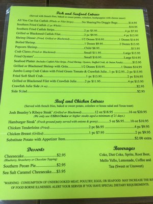 Menu photo 1 Boondock Eddies Waynesboro, MS Menu photo 1 Boondock Eddies Waynesboro, MS