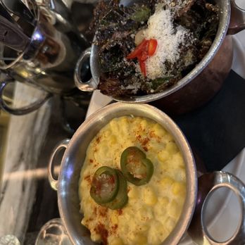 Black+Blue Toronto - Cream corn and brussel sprouts - Steakhouses Near Me - Toronto, Ontario