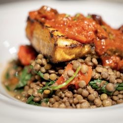 The Greek on Main - Xifias grilled swordfish