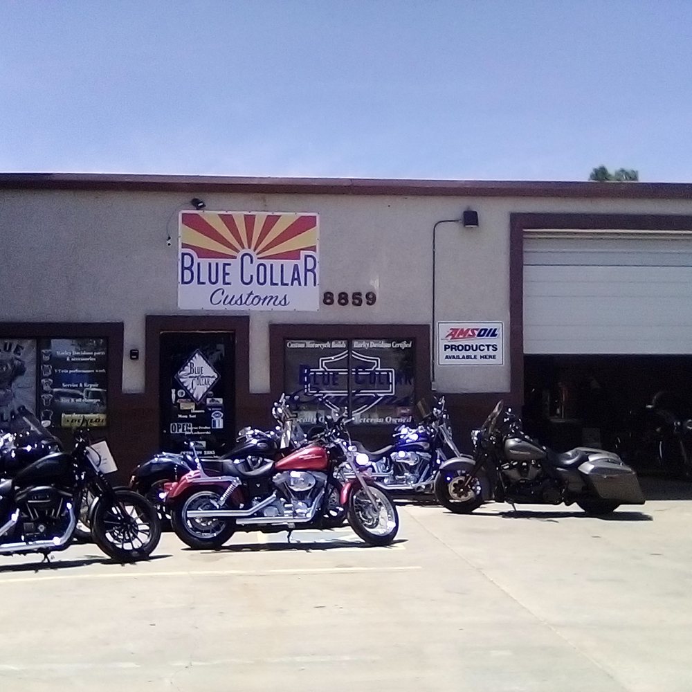 Blue Collar Customs - Front Of Building - Motorcycle Parts & Supplies Near Me - Prescott Valley, Arizona Blue Collar Customs - Front Of Building - Motorcycle Parts & Supplies Near Me - Prescott Valley, Arizona