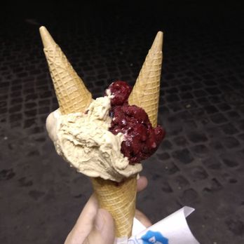 Blue Ice - coffee was great but wild berries was too sour - Gelato Near Me - Rome, RM