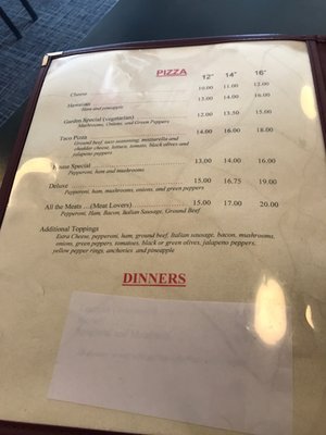 Menu photo 3 Ernestos Pizzeria Harbor Beach, MI
