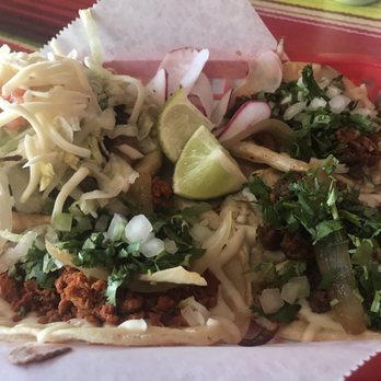 The Ocoee Taco Company - 3 tacos (1 steak, 1 barbacoa, 1 marinated port a.k.a. Al pastor) and 1 steak sope. - Mexican Near Me - Ocoee, Florida The Ocoee Taco Company - 3 tacos (1 steak, 1 barbacoa, 1 marinated port a.k.a. Al pastor) and 1 steak sope. - Mexican Near Me - Ocoee, Florida
