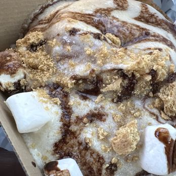 Cinnaholic - The s'mores was good as you can see it's nice with a lot on it! - Bakeries Near Me - Visalia, California