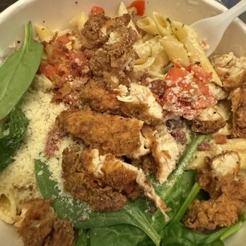 Piada Italian Street Food - Fried chicken carbonara - Italian Near Me - Euless, Texas Piada Italian Street Food - Fried chicken carbonara - Italian Near Me - Euless, Texas