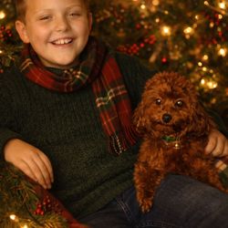 Fisher Mountain Puppies - This is our son with our Maltipoo Fynn.