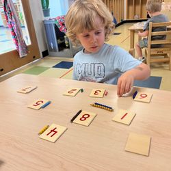 Guidepost Montessori at Round Rock - Lesson: Teen Boards and Beads: Child Builds Beads (Children's House)