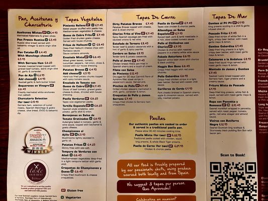 Menu photo 1 La Barca Spanish Tapas & Wine Bar Helensburgh, AGB Menu photo 1 La Barca Spanish Tapas & Wine Bar Helensburgh, AGB