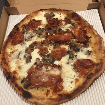 Custom Pie and Bar - Mushroom pizza with prosciutto added uncut pure heaven! - Pizza Near Me - Moorpark, California Custom Pie and Bar - Mushroom pizza with prosciutto added uncut pure heaven! - Pizza Near Me - Moorpark, California