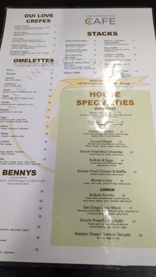 Menu photo 6 The Incredible Cafe San Diego, CA Menu photo 6 The Incredible Cafe San Diego, CA