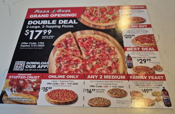 Menu photo 2 Pizza Guys Cypress, CA