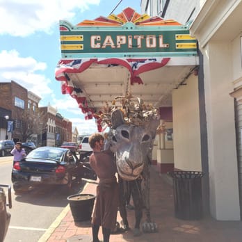 Capitol Theatre - Aslan outside the Capitol Theatre doing some promo for The Lion, the Witch, & the Wardrobe! - Performing Arts Near Me - Greeneville, Tennessee
