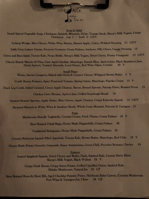 Menu photo 2 Note Bistro & Wine Bar Harrisburg, PA Menu photo 2 Note Bistro & Wine Bar Harrisburg, PA