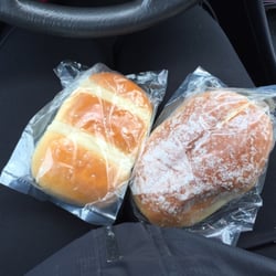 Far East - Custard and coconut and taro buns
