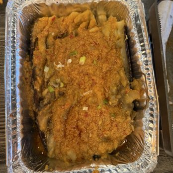 Mutanke BBQ - Eggplant with garlic and spice - Barbeque Near Me - Fremont, California Mutanke BBQ - Eggplant with garlic and spice - Barbeque Near Me - Fremont, California