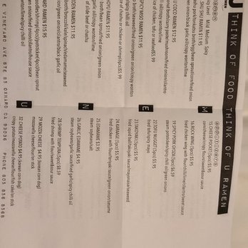 U Ramen - Menu - Ramen Near Me - Oxnard, California U Ramen - Menu - Ramen Near Me - Oxnard, California