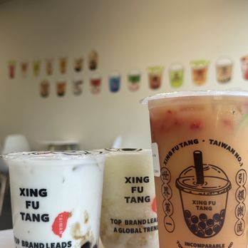 Xing Fu Tang - two drinks on a table - Bubble Tea Near Me - Edmonton, Alberta Xing Fu Tang - two drinks on a table - Bubble Tea Near Me - Edmonton, Alberta