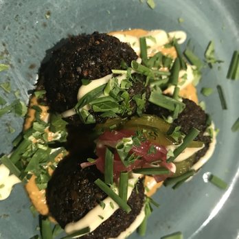 Gunshow - Blackeyed pea & collard green falafel - New American Near Me - Atlanta, Georgia