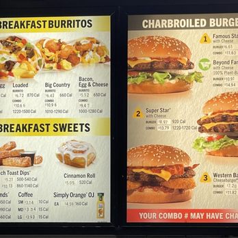 Carl's Jr - Menu 3/10/2024 - Burgers Near Me - Coalinga, California
