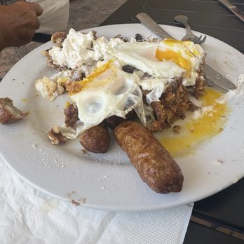 Nudy's Cafe - "BEST EVER" CARROT CAKE FRENCH TOAST with 2 eggs and sausage - Breakfast & Brunch Near Me - Audubon, Pennsylvania