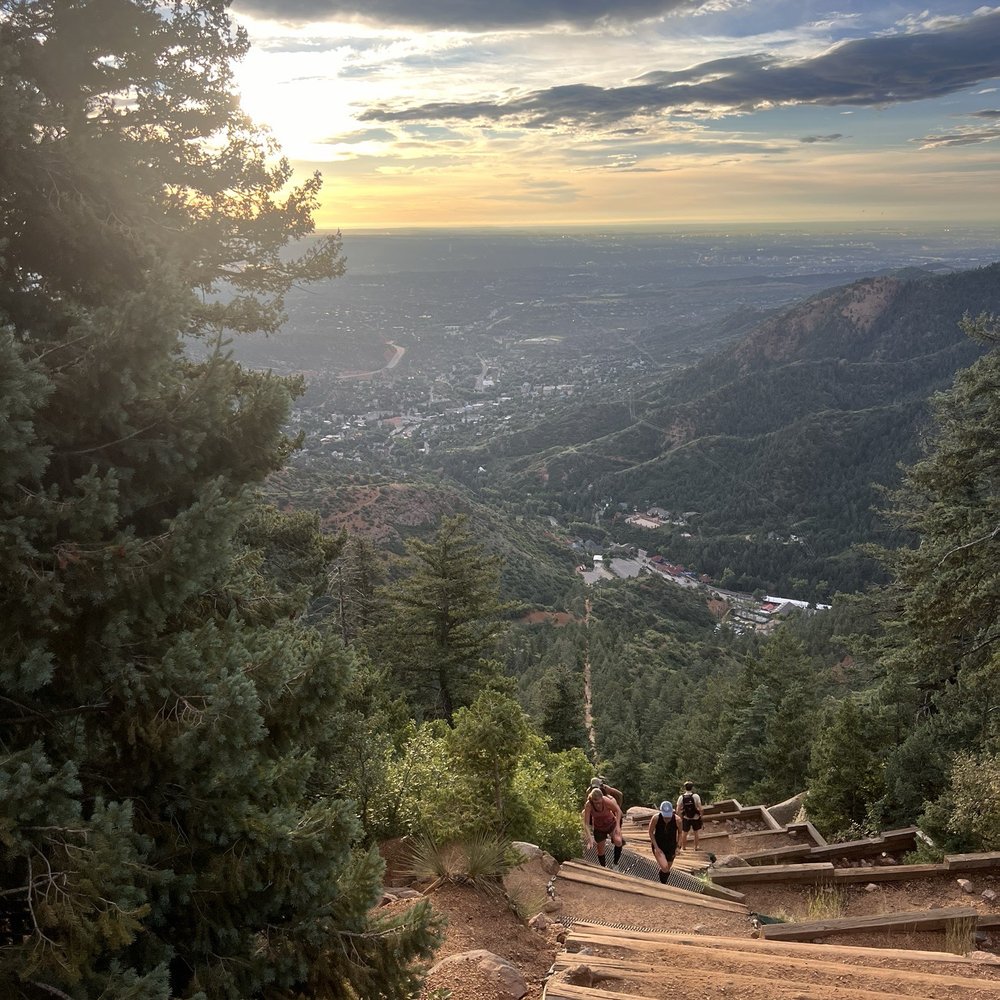 Manitou Incline - Half way up. - Hiking Near Me