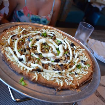 Mellow Mushroom Mount Dora - Holy shiitake pizza with gluten free crust and vegan cheese. Excellent! - Pizza Near Me - Mount Dora, Florida