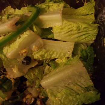 Monstrous Pizza - Both salads had just the white back hard part chunks of the lettuce. Horrible. Ruined salad. Tossed in trash. Big waste of money - Pizza Near Me - Covina, California Monstrous Pizza - Both salads had just the white back hard part chunks of the lettuce. Horrible. Ruined salad. Tossed in trash. Big waste of money - Pizza Near Me - Covina, California