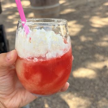 Durst Winery - Pina colada with strawberry float - Wineries Near Me - Acampo, California Durst Winery - Pina colada with strawberry float - Wineries Near Me - Acampo, California
