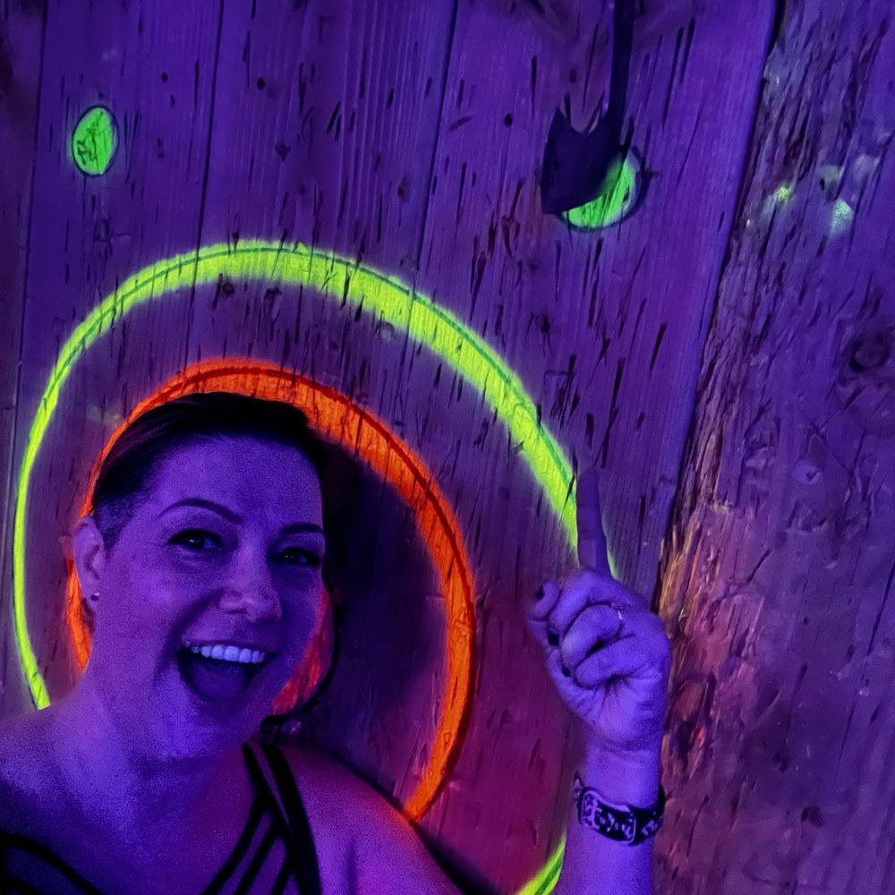 AxeVentures - My third bull's eye. I was real proud of that one! - Axe Throwing Near Me - San Diego, California AxeVentures - My third bull's eye. I was real proud of that one! - Axe Throwing Near Me - San Diego, California