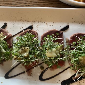 Tasting House - Yellowfin Tuna Crudo, $22 - Wine Bars Near Me - Los Gatos, California