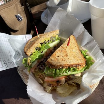 The Garage - Vegan sandwich - all available veggies + spicy mustard + hot sauce - Sandwiches Near Me - Birmingham, Alabama The Garage - Vegan sandwich - all available veggies + spicy mustard + hot sauce - Sandwiches Near Me - Birmingham, Alabama